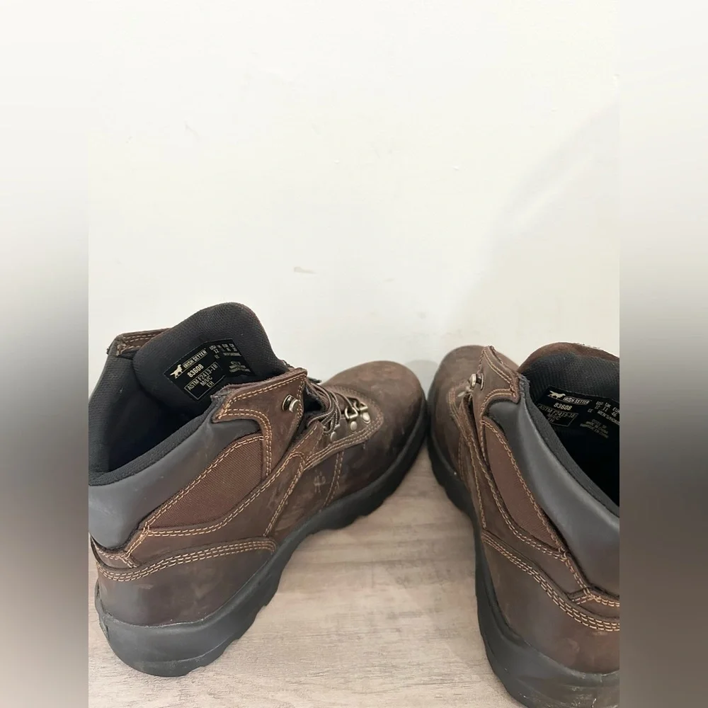Irish Setter Ely Boots Men 12 Brown Leather Steel Toe Utility Work 6